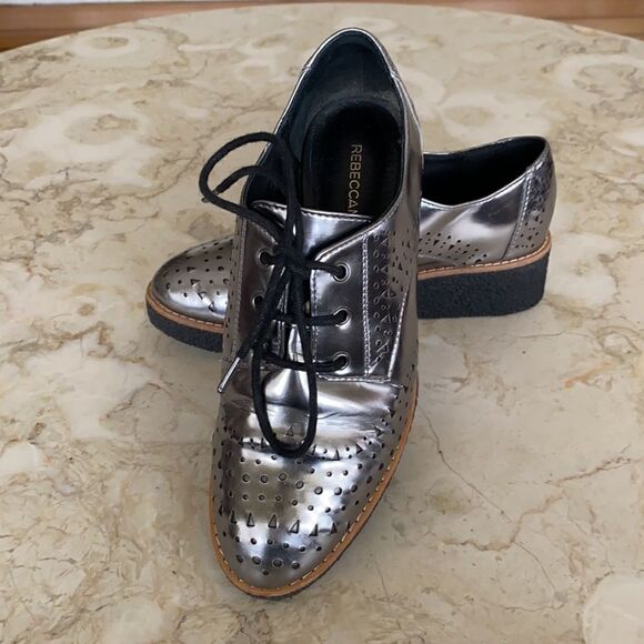 Rebecca Minkoff Pandora Laser Cut Leather Oxfords - Picture 3 of 14